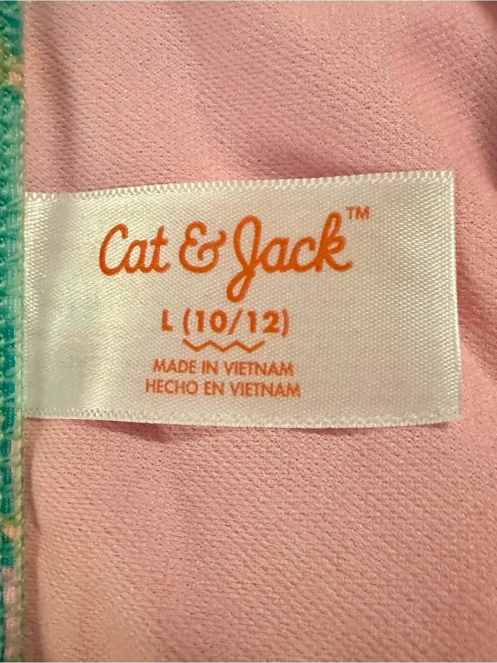 Cat & Jack Girls Floral One-Piece Swimsuit - Teal, Orange & Pink